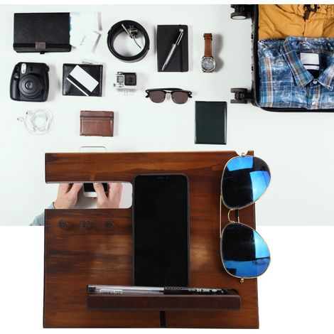 Support de téléphone portable multifonctionnel, porte-lunettes de montre, porte-clés et organiseur pour la maison et le bureau (1/5)