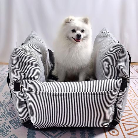 Seggiolino auto per cani, tappetino di sicurezza per animali domestici, lettino da viaggio portatile per animali di piccola e media taglia, rimovibile e lavabile, 76 x 52 cm
