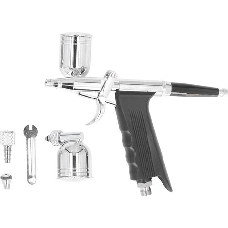 Pistolet à Peinture Pneumatique Double Action avec Réservoir par Gravité pour Carrosserie et Bricolage