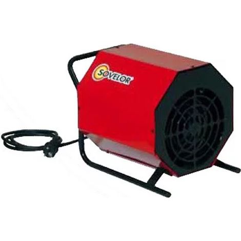 Sovelor – Chauffage air pulsé portable électrique 230V – Puissance 3000W – Surface d'action 100m² – Pour chantiers et locaux fermés - 230V1