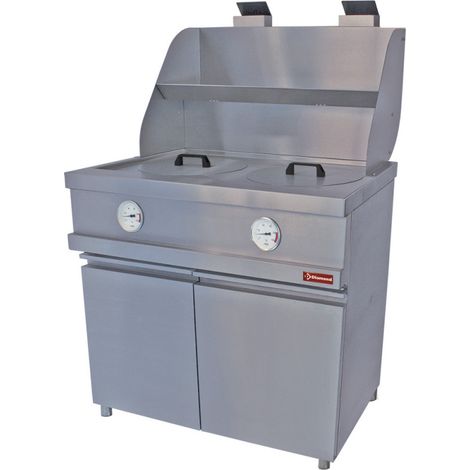 Friteuse gaz 2 cuves rondes - mécanique - Diamond (1/4)