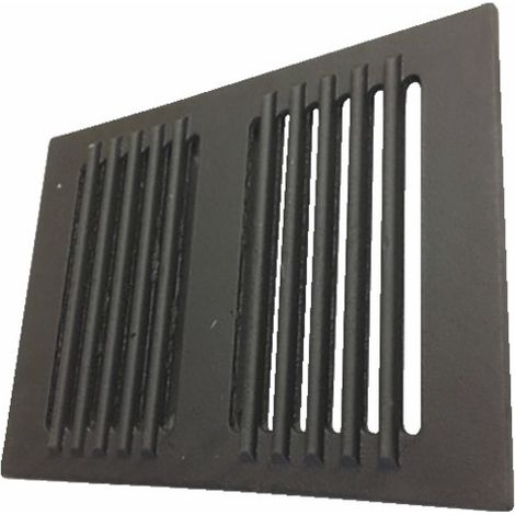 Diff – Grille en fonte pour cheminées 248x318mm – Épaisseur 10mm – Poids 2kg – Pour chute de cendres et ventilation
