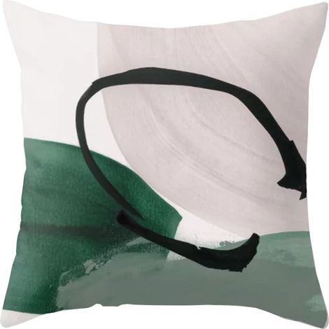 Taie D'oreiller - Motif Géométrique - 50 x 75 cm - Pour Canapé Ou Lit - Lot De 2 (1/3)