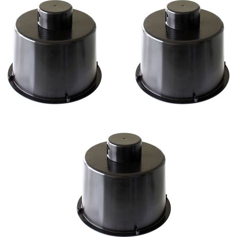 RAM – Lot de 3 spots encastrables RT plein – Protection laine rouleau soufflée – Pour construction neuve – Éclairage LED 3000K – Fixation rapide (1/4)