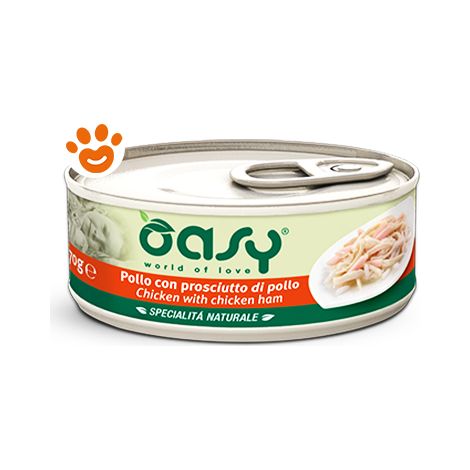 Gatto - Pollo con Prusciutto 70 - 150 gr OASY - size 70 gr
