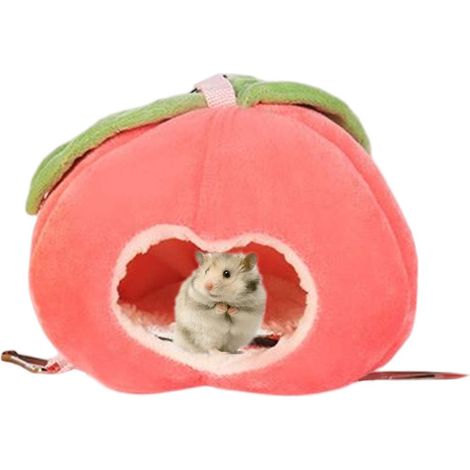 Maison pour hamster  Nid douillet et confortable en forme de fruit, idéal pour les petits animaux - Nid de couchage pour hamster