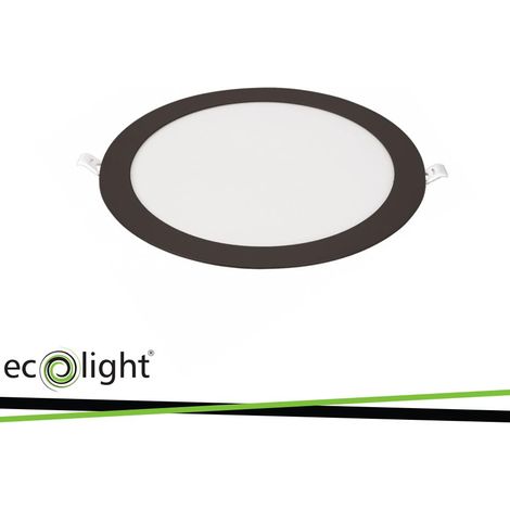DOWNLIGHT P/T CIRCLE 118X7 6W 4000K 360LM NERO - Luce NATURALE