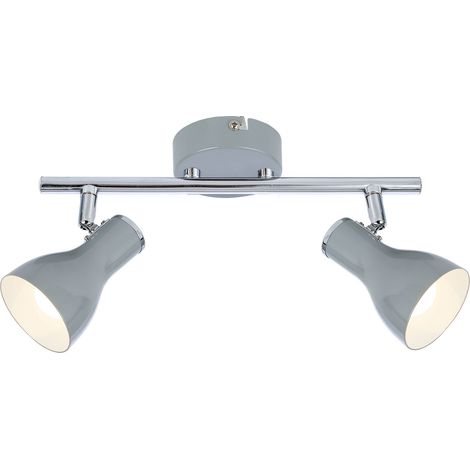 Plafonnier spot Candellux Julie 2xE14 chrome métal