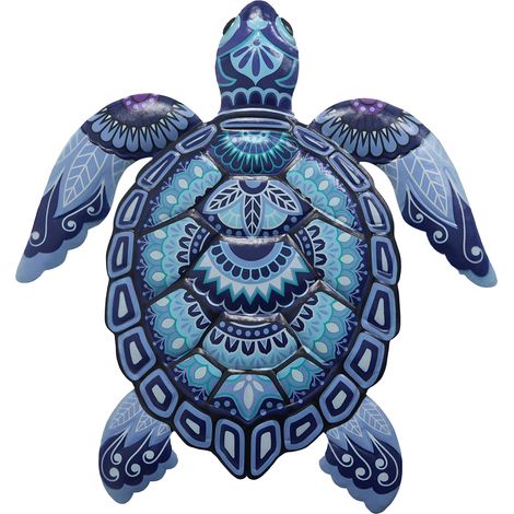 Signes Grimalt Gartenschildkröte  Blaue Schildkrötenfigur – 31 x 28 x 2 cm