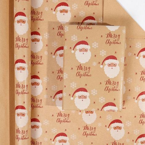 Papier cadeau de Noël 43 cm x 3 m - Rayures rouges et vertes pour emballage cadeaux et décoration festive (1/4)