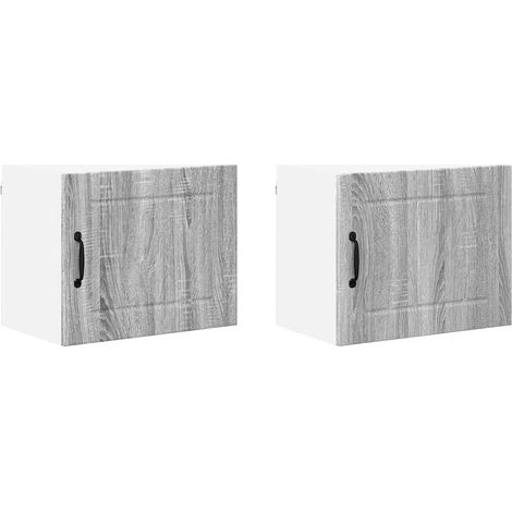 Meubles de Rangement，Armoire de cuisine 2 pcs Gris Sonoma 50 x 31 x 40 cm CFW297735 (1/5)