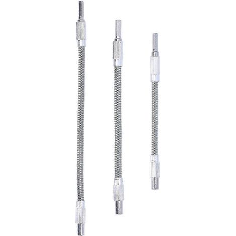 Kit de 3 rallonges flexibles universelles pour forets, porte-forets 1/4 po (1/5)