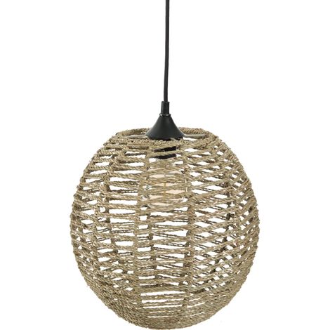 Lampada a sospensione Rana in rattan D33cm - Atmosphera créateur d'intérieur (1/5)