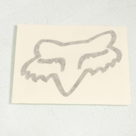 Autocollant stickers Fox gris pour moto cross enduro tt terrain (1/2)