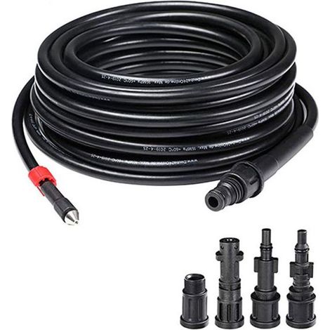 Tuyau de Nettoyage Haute Pression 20M deboucheur canalisation pour nettoyeur haute pression , kit de nettoyage de tuyau de vidange (1/5)