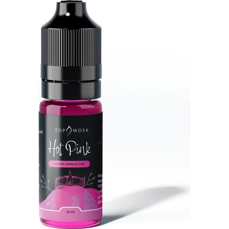 Tinte líquido rosa intenso para velas, 10 ml