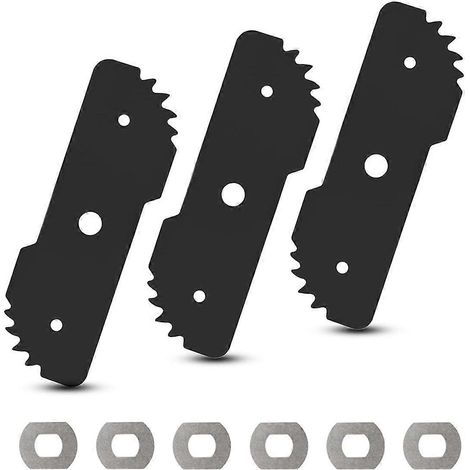 Lame de rechange robuste Edge Hog 7-1/2 po pour coupe-bordures noir et coupe-bordures 2 en 1, compatible avec les modèles LE750 et LE710 (lot de 3). (1/5)