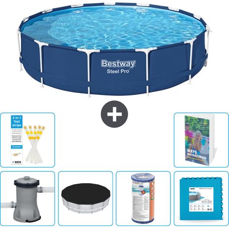 Bestway Steel Pro Rund - 396x84 cm - 7-teilig S254