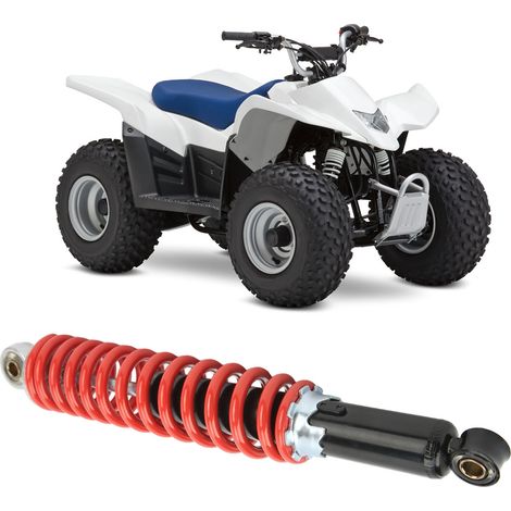 Vorderer Stoßdämpfer mit 350 mm Mittenabstand, 5-fach einstellbarer Dämpfung und Hochleistungs-Stoßdämpferfeder mit 8 mm Durchmesser, geeignet für Mountainbikes von 70 bis 150 cm³. (1/5)
