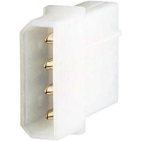 TRU COMPONENTS Prise d'alimentation femelle PC Avec contacts. blanc Contenu: 1 pc(s) (1/2)