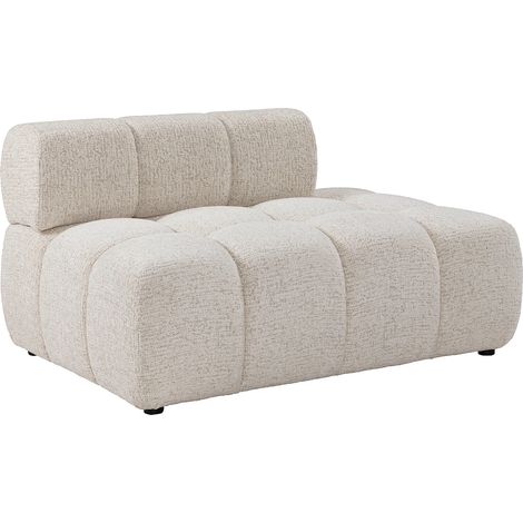 Méridienne droite en tissu chiné beige FACIVIL (1/4)