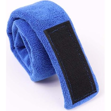 Bandeau réglable pour le visage, le maquillage, le spa, pour le lavage de la serviette, bandeau de cheveux (bleu) (1/5)