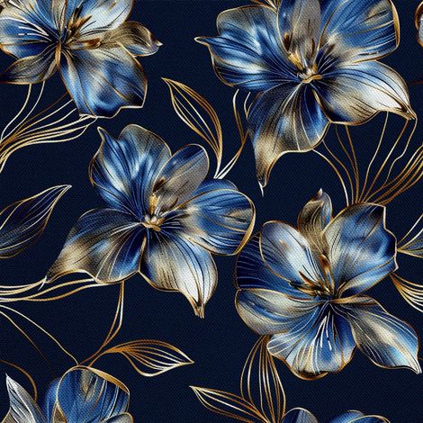 Tela decorativa para exteriores Oxford - Motivo de flores I DX5375 (1/5)