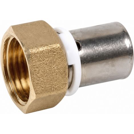 Messing-Mehrschicht-Fitting, fest, weiblich, 20x27/20mm, bleifrei