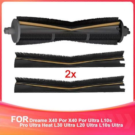 Brosse à rouleau anti-nœuds de 2e génération avec bande de brosse remplaçable pour Dreame L10s Ultra L20 Ultra X