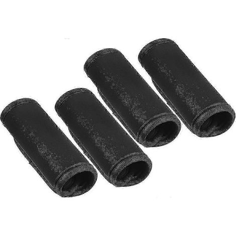 Lot de 4 protections en néoprène pour poignées de valise, étiquettes d'identification, en vrac (1/5)
