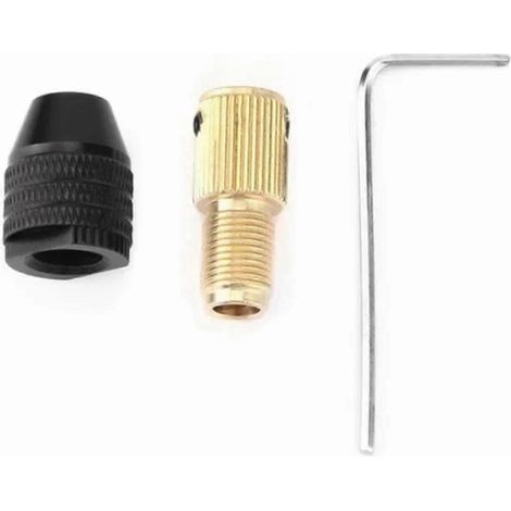 Selbstspannendes Bohrfutter, 3,17 mm Loch-ID, verstellbar, aus Aluminiumlegierung und Kohlenstoffstahl