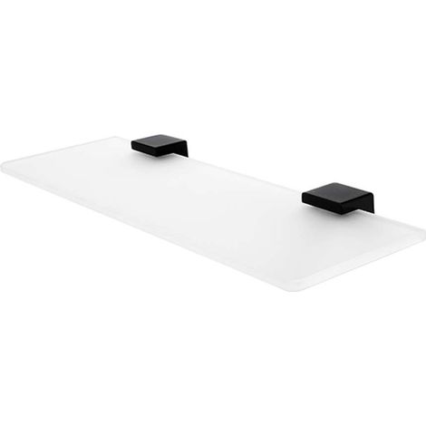 Nimco Kibo - Balda, longitud 40 cm, cristal esmerilado/negro mate Ki-14091B-40-90 (1/3)