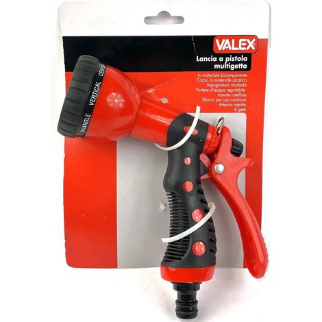Lancia doccia a pistola 1 getto irrigazione fiori piante giardino valex 1480080