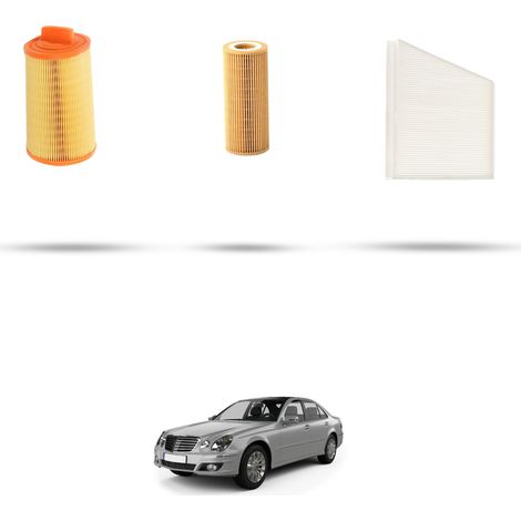Kit tagliando 3 filtri compatibile con Mercedes Classe E (w211,S211) E200 Kompressor 120kw dal 2002 al 2006 (1/5)