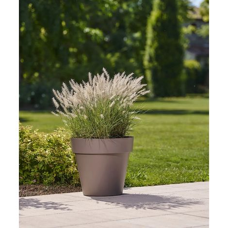 MITU PAC - VASO IN RESINA-TORTORA / 35 cm con fori