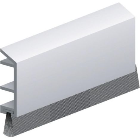 Plinthe en applique à brosse spéciale baie coulissantes type PDS – B coloris blanc - ELLEN (1/3)