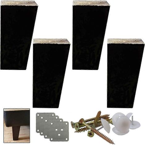 Pieds de meubles en bois, embouts de rechange pour canapé en pin, pieds de meubles/bancs en bois massif, accessoires pour pieds de table 5 cm (2 pouces) (1/5)