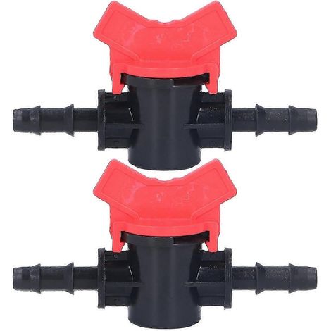 régulateurs de débit en plastique ABS, vanne d'arrêt pour pompe à eau, passage direct, diamètre extérieur 8 mm (1/4)
