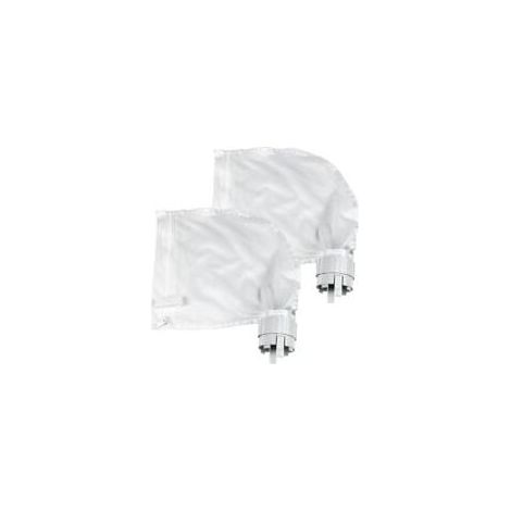 Lot de 2 Sacs Filtrants pour Nettoyeur de Piscine Convient pour Polaris360 et 380 Nettoyeur de Piscine Design Zippé et Réglable en Blanc--TRIMEC (1/4)