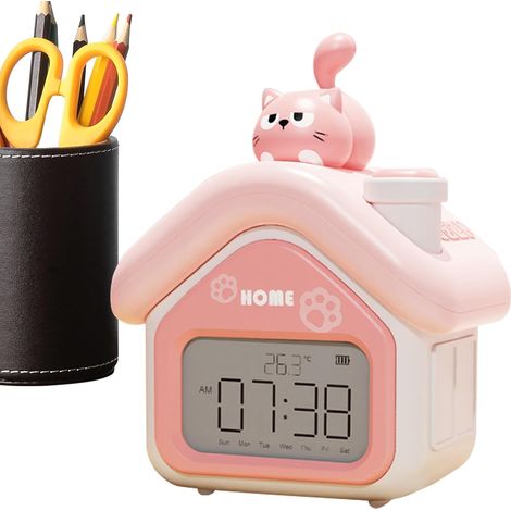 Joli réveil pour enfant, horloge numérique LED de dessin animé (1/5)