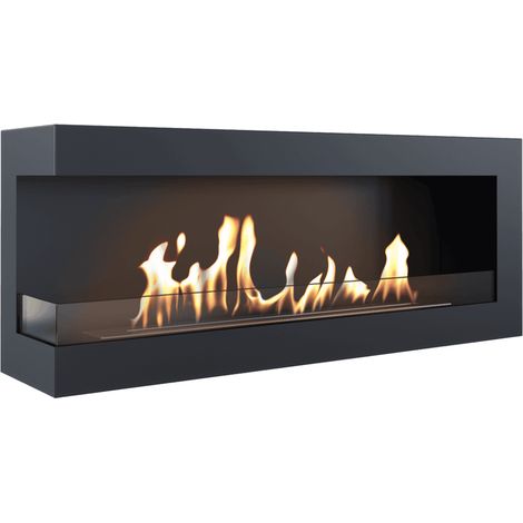 Wandkamin Bioethanol DELTA 1200 TÜV links mit Verglasung (1/5)
