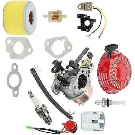 Piezas de carburador compatibles con GX240 GX270 Bobina de encendido Filtro de aire Edición 0619 (1/3)