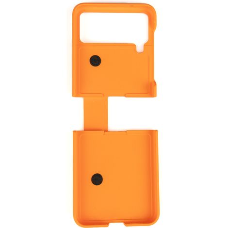 CUSTODIA PIEGHEVOLE PER SAMSUNG GALAXY Z FLIP 4 ARANCIONE + SUPPORTO (1/5)
