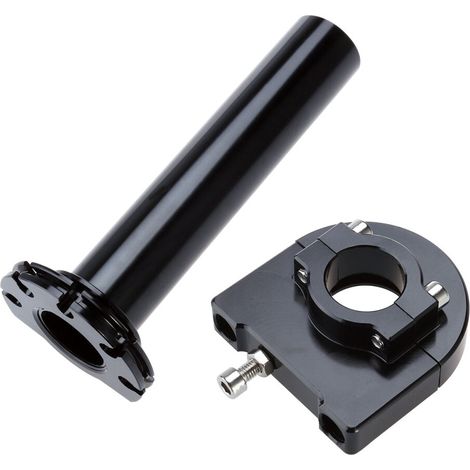 Geeignet für universelle 7/8-Zoll-Motorradgashebel, Gashebel, Stangen aus Aluminiumlegierung, horizontale Bedienelemente (schwarz).