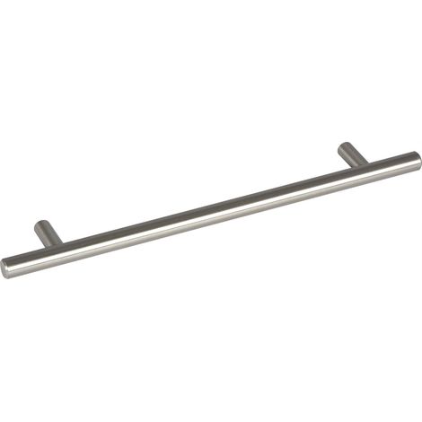 Sun-Chain Griff Senna LA 192mm - Griffe für Küchenschränke - Schrankgriffe Barrel Breite 256mm, Stahl Edelstahl Effekt