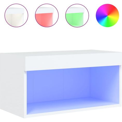 Maison Exclusive - TV-Schrank mit LED-Leuchten Weiß 60x30x30 cm (1/5)