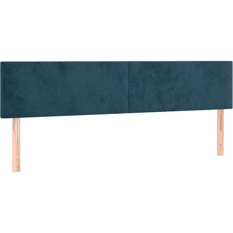 Têtes de lit Bleu foncé 160 x 5 x 78/88 cm Velours (1/5)