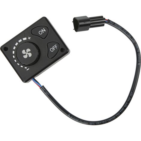 Interrupteur à bouton de commande de chauffage de voiture 12 V CC/24 V CC, accessoire pour camion, véhicule ou bateau (1/5)