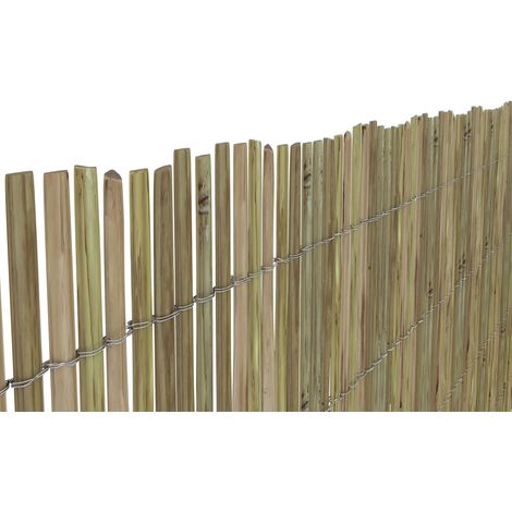 Arella In Canna Cannette In Bamboo Spaccato Bambù Naturale Da 10 / 15 Mm Arelle Canniccio Decorativo Recinzione Giardino Ringhiera Balcone Terrazza Piscina Stuoia Ombreggiante Frangivista 1 x 3 M (1/5)