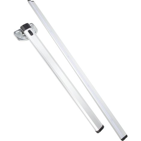 Pied de table pliable 725 mm en alliage d'aluminium, fixation murale amovible avec rail de guidage pour camping-cars, véhicules de loisirs et yachts (1/5)